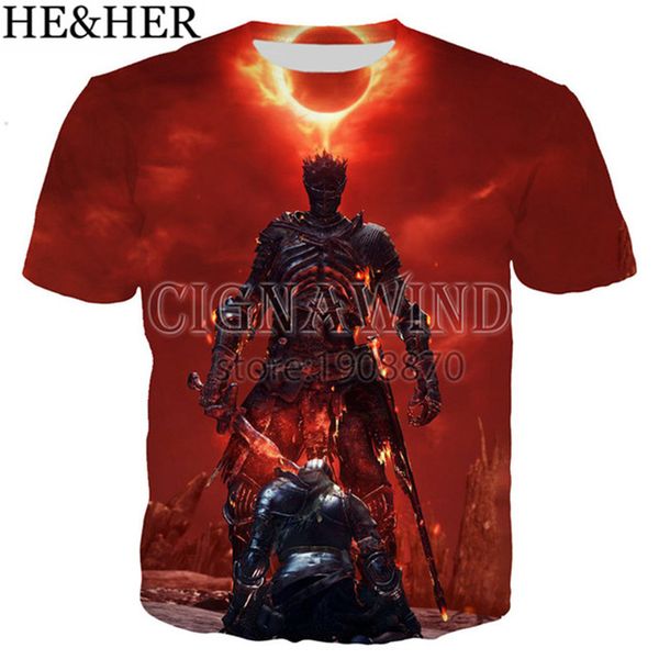 

new arrive popular game dark souls 3d print shirts aesthetic humor funny men clothing