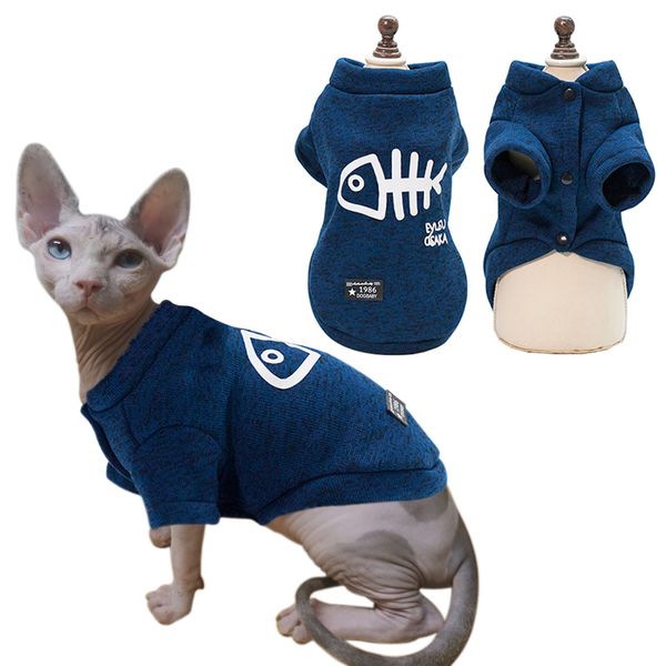 

dog apparel cat clothes autumn winter warm for cats dogs sphynx kitty kitten coat jackets printed costumes pet clothing outfits