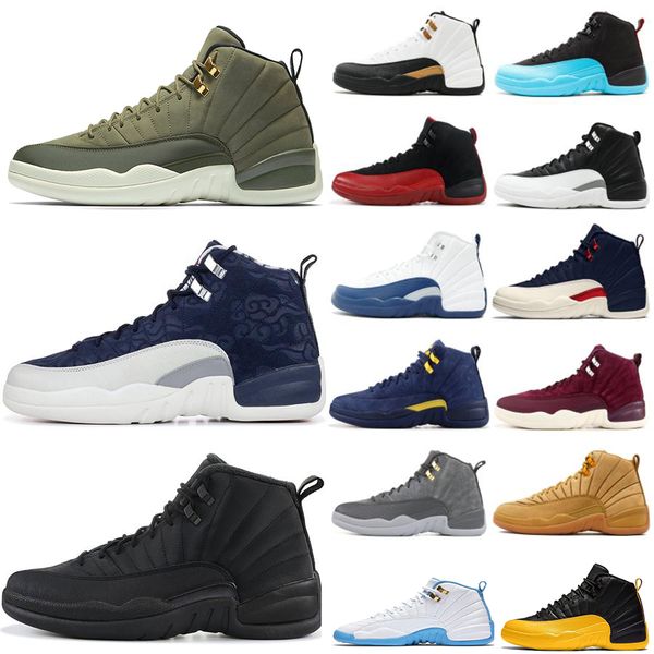 

2020 new jumpman 12 12s basketball shoes reverse game iridescent reflective sunrise university gold bulls fiba cny sport mens sneakers