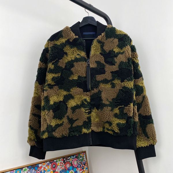 

20ss camouflage bomber jackets baseball men women couple high street zipper jackets fashion color matching outwear hfymjk339, Black;brown