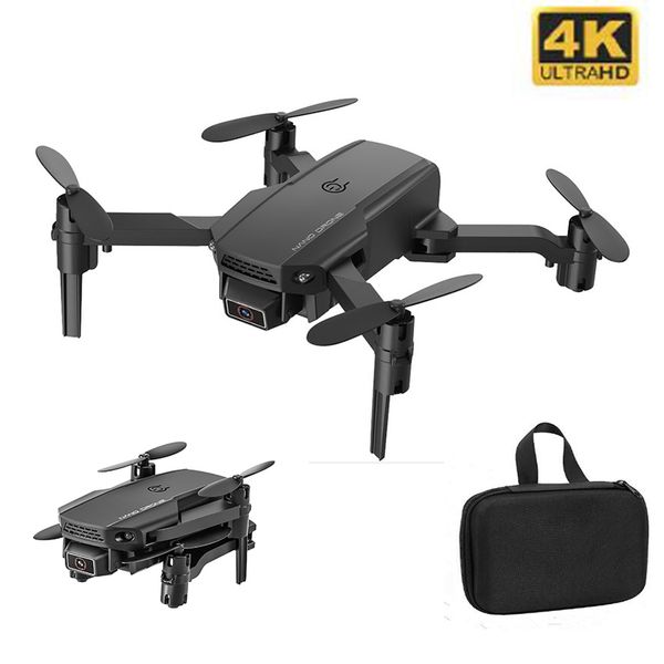 

mini drone 4k 1080p hd camera wifi fpv air pressure altitude hold black and gray foldable quadcopter rc drone toy