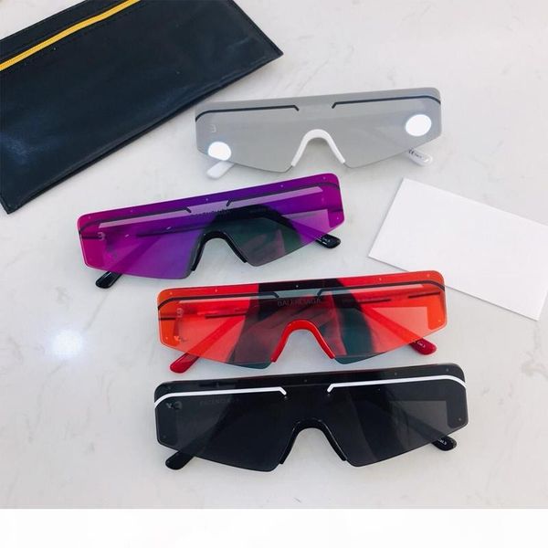 

0003s luxury sunglasses women men sunglasses uv protection lens with stamp fashion modern design sunglass with box, White;black
