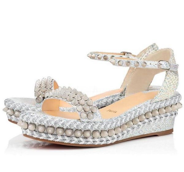 

perfect quality ladies espadrilles woven braid ankle strap sandals red bottoms monico wedges sandals slingbacks open toe high heels pumps, Black