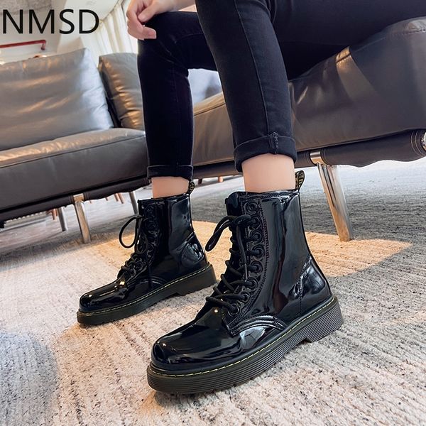 

shoes round toe woman flat boots boots-women luxury designer mid-calf booties women low 2020 fashion short black ladies