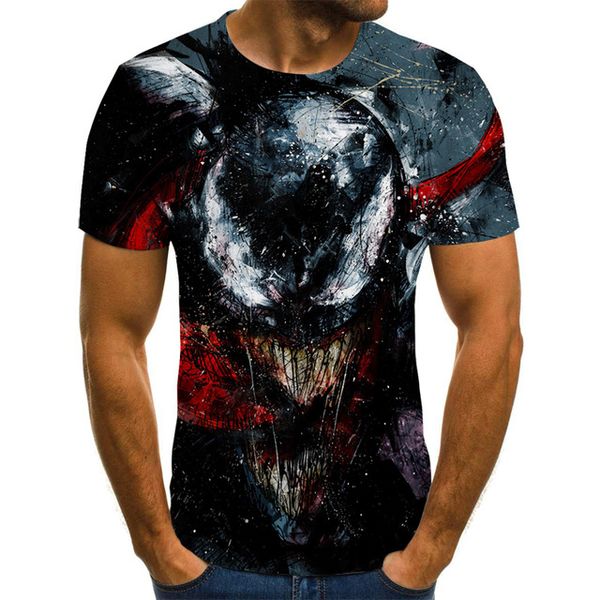

new male 3d venom 3d print shirts anime anime humor men clothing