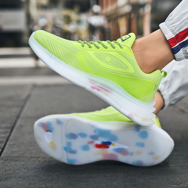

men ultras bounced rubber bottom reflective sneakers outdoor trainers breathable massage chaussure mesh old dad shoes