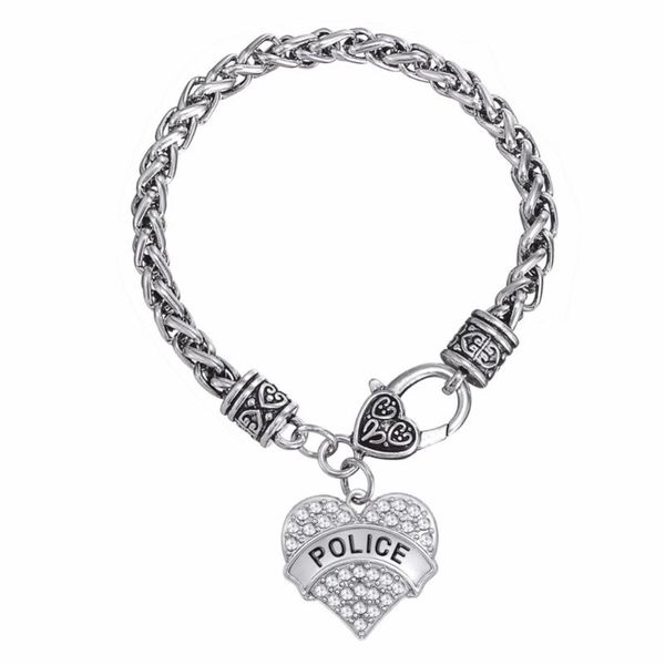 

fishhook charm bracelets crystal memorial heart girl / mom / wife family bracelet, Golden;silver