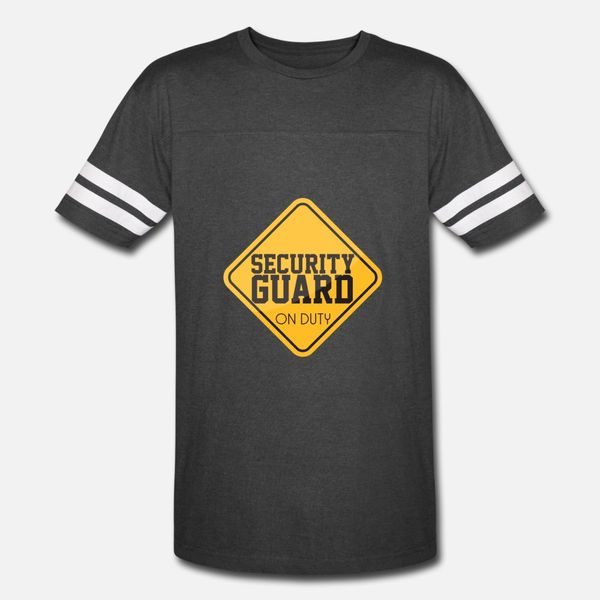 

security guard on duty warning sign t shirt men printed tee shirt s-xxxl slim anti-wrinkle new style summer pictures shirt