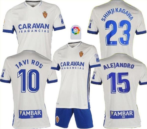 

man + kids 20 21 real zaragoza soccer jersey 2020 2021 zaragoza shinji kagawa andrÃ© pereira alberto camisetas de futbol set football shirts, Black;yellow