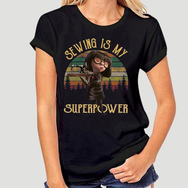 

edna mode sewing is my superpower vintage t-shirt-0942a