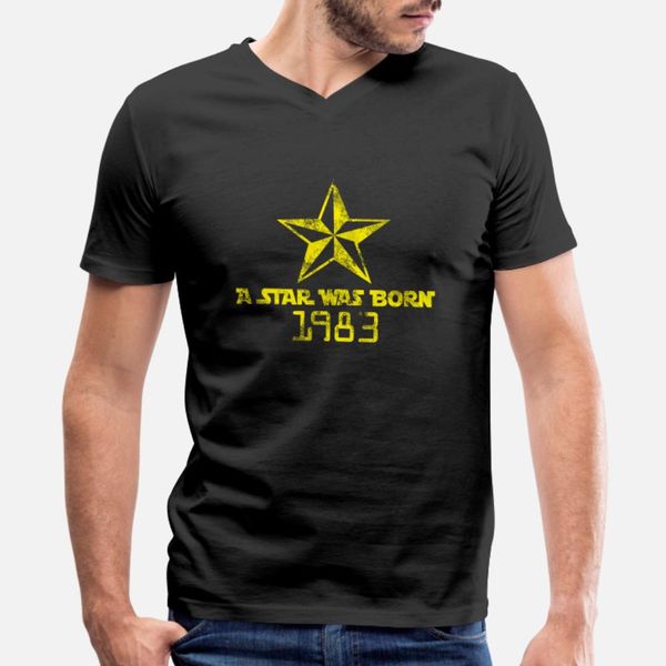 

a star was born 1983 t shirt men printing cotton s-xxxl solid color interesting comical summer pictures shirt