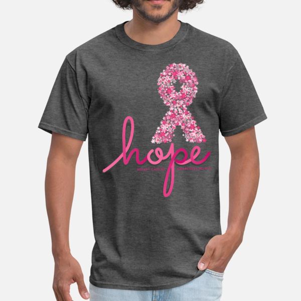 

breast cancer ribbon hope breast cancer awareness t shirt men personalized short sleeve s-xxxl clothing anti-wrinkle comfortable shirt
