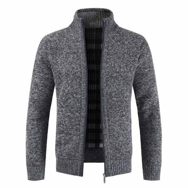 

men's sweaters autumn winter cardigan warm knitted sweater jackets coats male clothing casual knitwear j6t835, White;black
