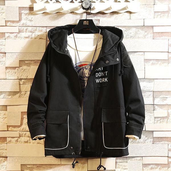 

bomber thin jackets men's black khaki 2020 streetwear windbreaker korean casual autumn spring baseball cargo jackets, Black;brown