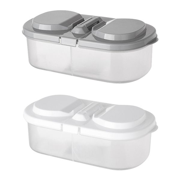 

non-toxic double grids transparent seal box with buckle kitchen refrigerator storage box storage