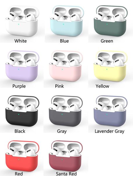 

cgjxsfor airpods pro case cover airpods 2019 new charging case shock proof soft silicone protective cover for airpods pro