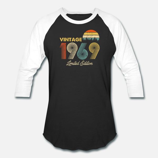 

vintage 1969 50th birthday gift classic t shirt men printing 100% cotton crew neck trend fit humor summer style formal shirt