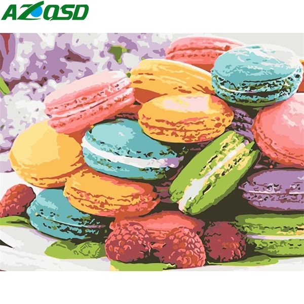 

azqsd oil painting by numbers diy landscape handpainted gift unframe coloring by numbers foods home decoration