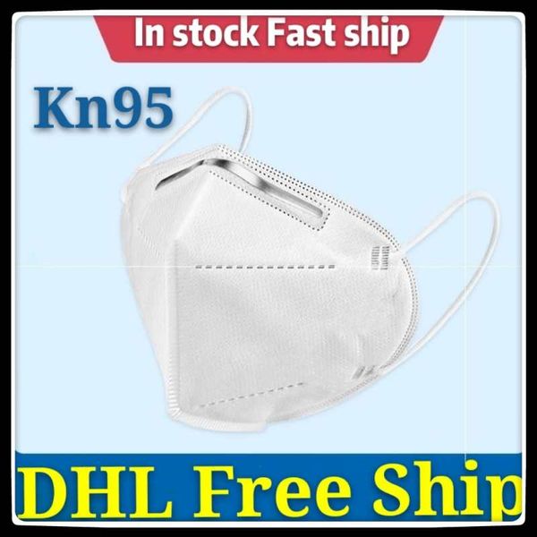 

IN STOACK high-quality KN95 mask meets US KN95 standard PM2.5 filter anti-particulate respirator five-layer protective mask DHL free shippin
