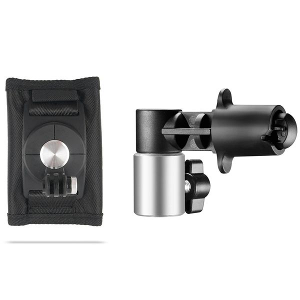 

stabilizers 1 set studio pography background and reflector disc holder clip & 1pcs 360 degrees rotary backpack mount