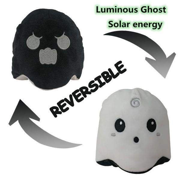 

halloween luminous plush doll can flip flip ocs stuffed soft simulation reversible stuffed christmas gift