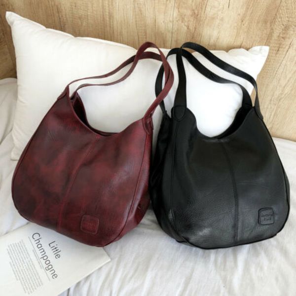 

new 2021 Women PU Soft Shoulder Bag Tote Purse Handbag Large Crossbody Satchel Bags Organizer Storage Pouch Toiletry Ladies Handbags