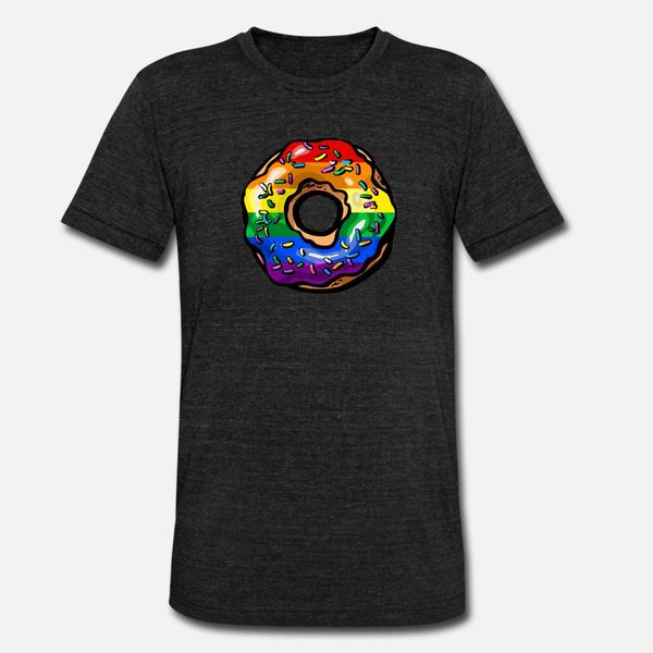 

donut lgbt flag for gays and lesbians 2020 t shirt men customize tee shirt s-xxxl trend gift new fashion spring autumn unique shirt