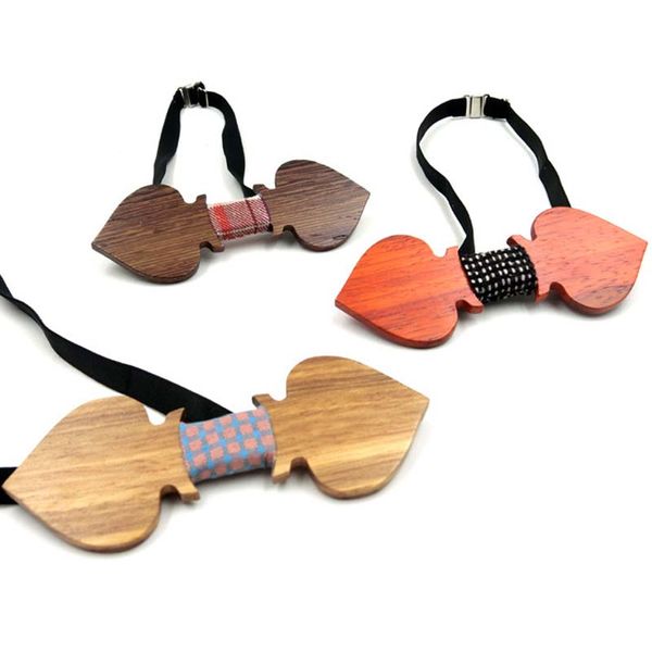

handmade butterfly gravata cravat wood bow ties wooden bow tie hardwood heart wooden tie for men classic bowties neckwear, Blue;purple