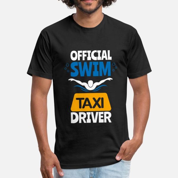 

swim mom dad swimmer taxi driver gift t shirt men design tee shirt crew neck novelty fitness new fashion spring normal shirt
