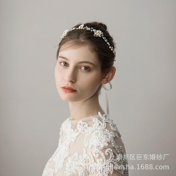 

розовый pearl невеста листьев волос vine свадебные аксессуары для волос rhinestone головная повязка, Golden;silver