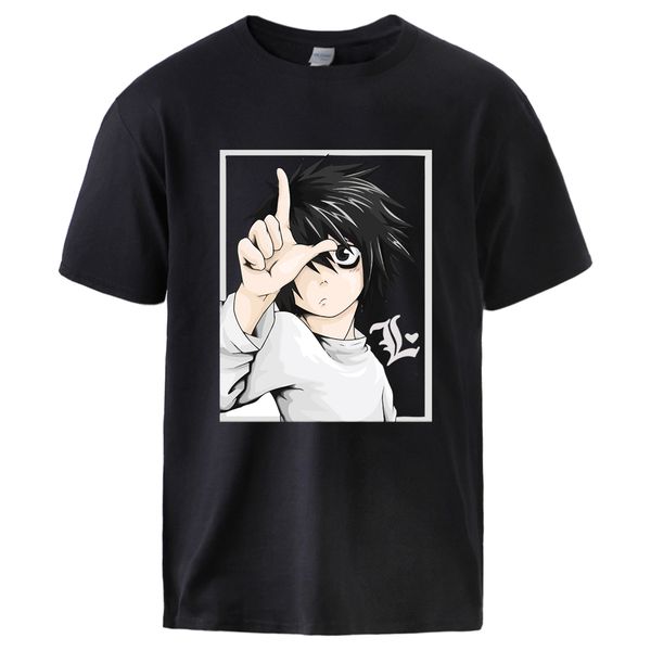 

япония аниме death note tshirts mens casual short sleeve tops 2020 summer casual сыпучие man workout top tee hip hop streetwear tee