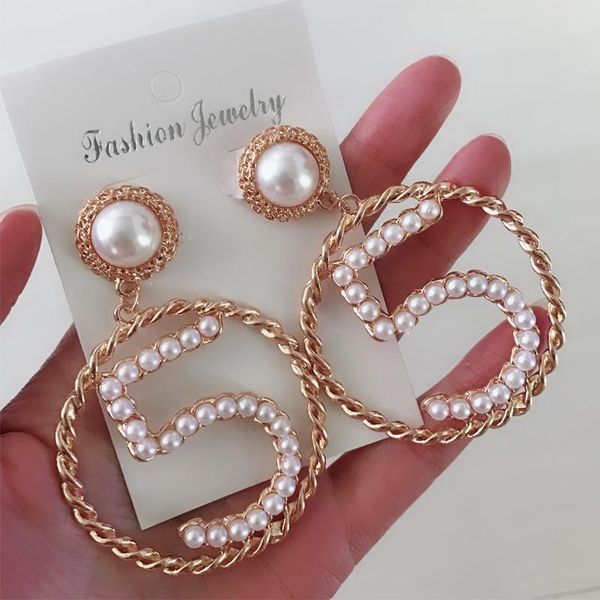 

women no5 luxury earring pearls designer stud earring famous jewelry accessories gift for love high quality, Golden;silver