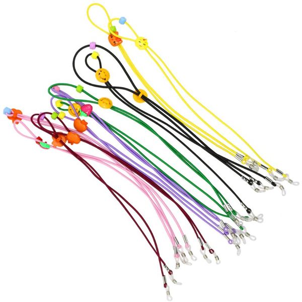 

12pcs colorful reading eyeglass holder spectacle strap neck cord lanyard, Silver