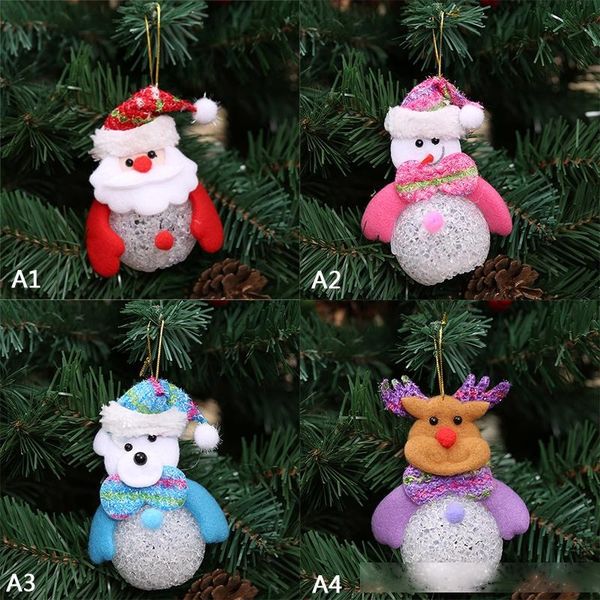 

christmas snowman lamp light xmas gift mini table cute santa claus led fiber optic nightlight christmas tree decor for home 2017