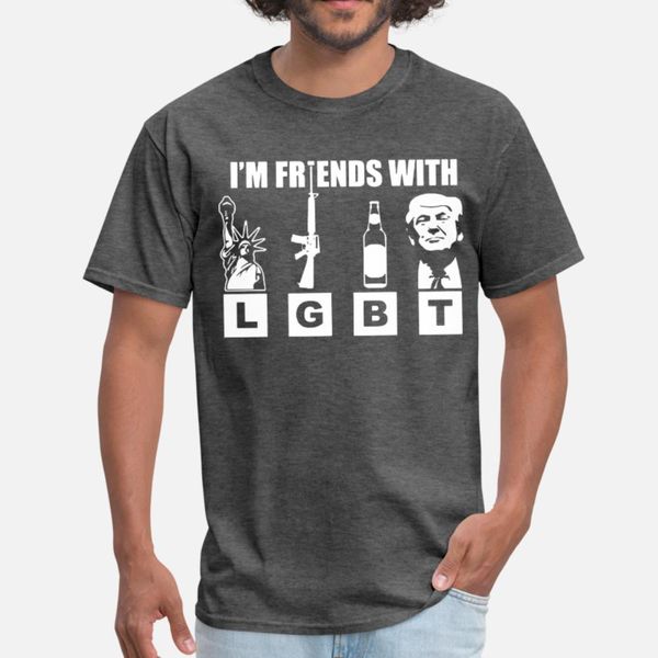 

lgbt liberty guns beer trump funny usa pop culture t shirt men printing short sleeve size s-3xl clothing loose comfortable summer shirt