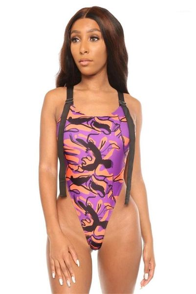 

color bikinis one piece skinny fashion ladies beachwears doodling printed female swimwears summer womens contrast, White;black