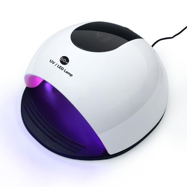

nail dryers 2021 brand smart 80w led lamp uv dryer gel polish curing light anti over-heat electric