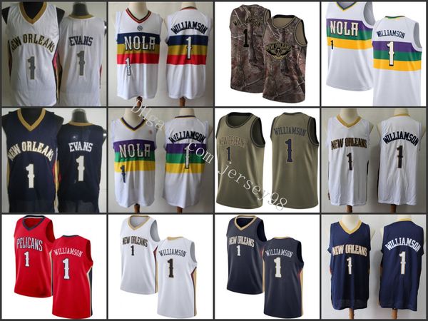 

new orleans pelicans men 1 tyreke evans white jersey, Black