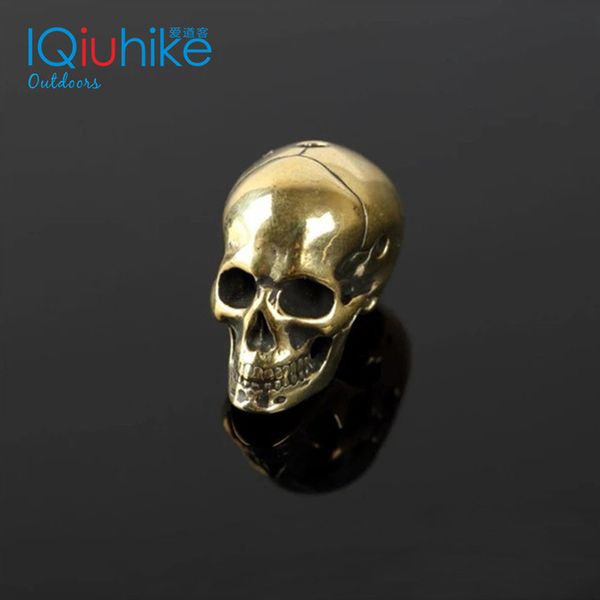 

New Brass Knife Beads Umbrella Rope Bead Outdoor Vintage Skull Paracord Beads Paracord Bracelet Accessories Charms Skull
