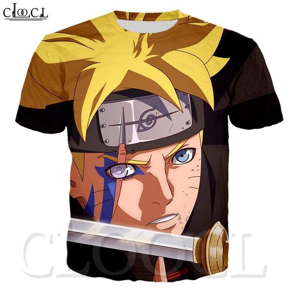 

cloocl japanese anime naruto men sport t-shirt 3d print korean college style short-sleeve harajuku style trendy leisure0262, White;black