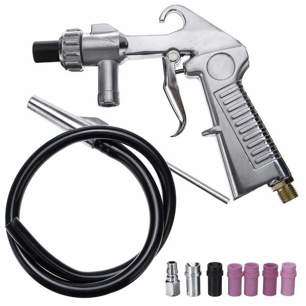 

doersupp sandblaster feed blast guns air siphon sand blasting abrasive tool ceramic nozzles tips kit power tools sprayer