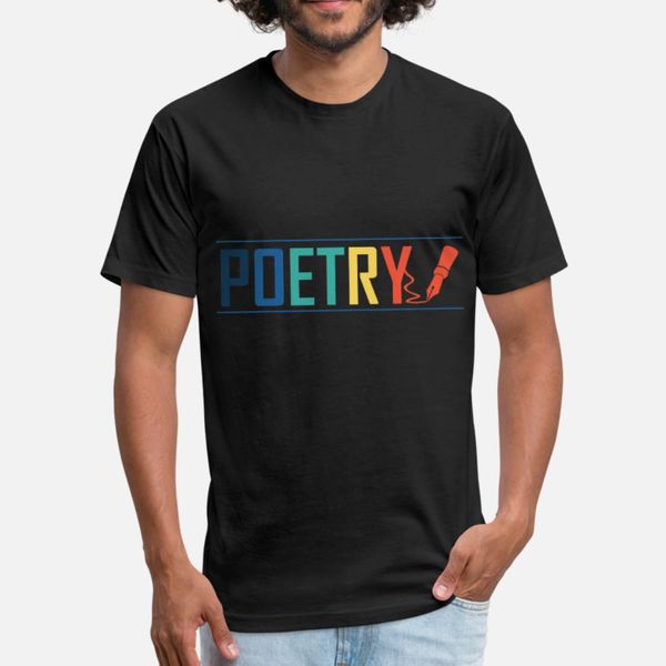 

poetry beauty in the words t shirt men customized 100% cotton s-xxxl slim anti-wrinkle casual summer novelty shirt