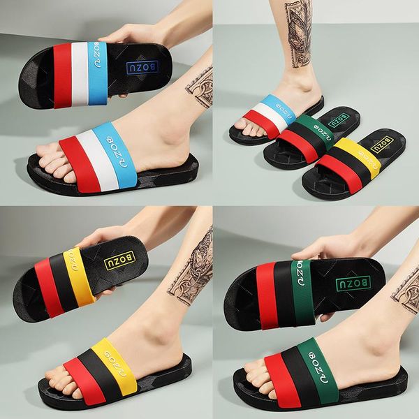 

huaraches slippers loafers flats leather luxury slides designer sandals large size 40-51, Black
