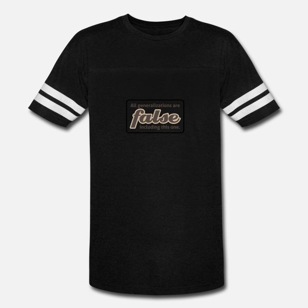 

все обобщения ложны включая эту футболку рубашки мужчина настройку хлопок o-образного вырез урожай sunlight юмор летнего стиль новизна рубаш