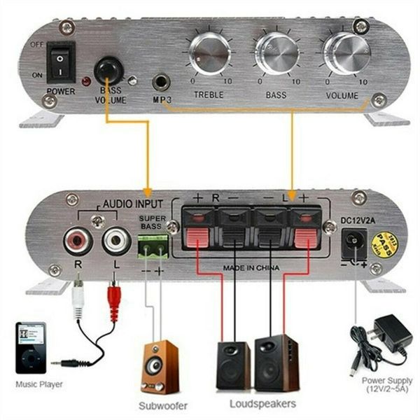 

stereo new lvpin 20w 12v super bass мини привет-fi car radio