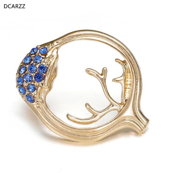 

dcarzz eyeball lapel pin badge doctors nurses gift gold brooch trendy jewelry blue crystal pins women accessorie, Gray