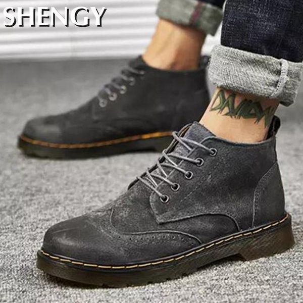 

mens ankle boots plush winter warm outdoor hiking new fashion shoes men waterproof wearing big size soft mens casual shoe, Black