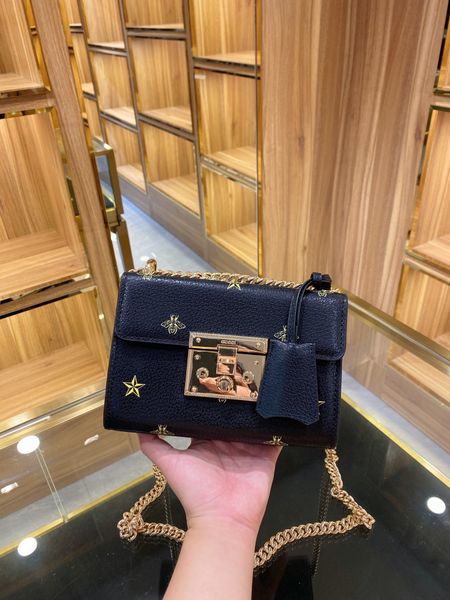 

all-match bee bag handbag wallet backpack main card holder duffle bag women handbags handbag horsebit card holder 2020 new, Silver