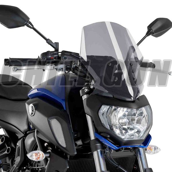 

motorcycle accessories windshield windscreen wind deflector visor viser fits for mt07 fz07 mt-07 fz-07 2020-2020 mt07