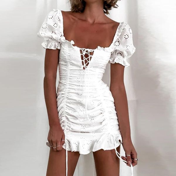 

casual dresses 2021 fashion summer women white slim mini dress, Black;gray
